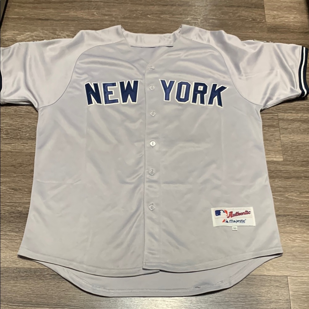 New York Yankees Derek Jeter 2009 World Series Patch Baseball Jersey
